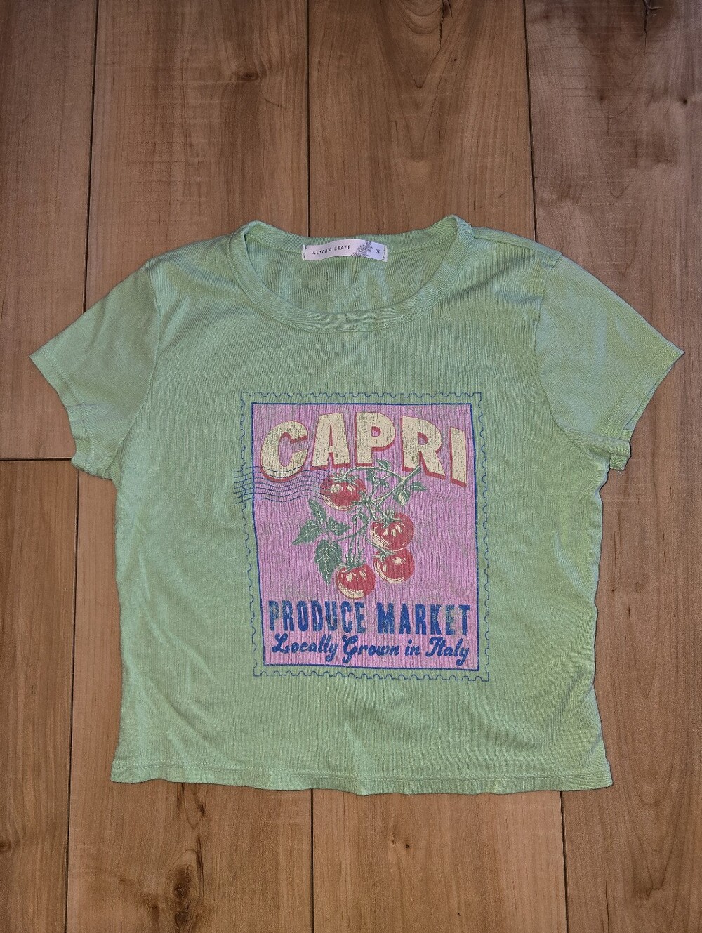Altar'd State Capri Baby tee Shirt Sz M